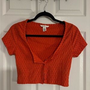 Medium Red Blouse From H&M